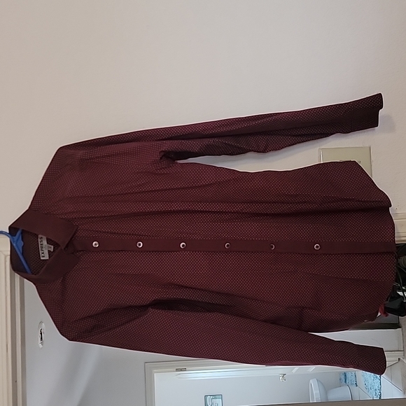 Express, Burgundy, fitted Medium - Picture 1 of 1
